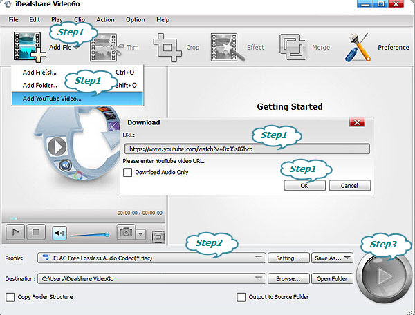 Download YouTube to FLAC and Convert YouTube to FLAC
